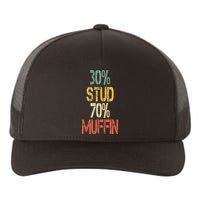 Retro 30 Stud 70 Muffin Sarcasm Dad Bod Figure Yupoong Adult 5-Panel Trucker Hat
