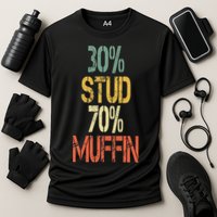 Retro 30 Stud 70 Muffin Sarcasm Dad Bod Figure Performance Shirt