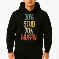 Retro 30 Stud 70 Muffin Sarcasm Dad Bod Figure Hoodie