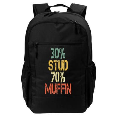 Retro 30 Stud 70 Muffin Sarcasm Dad Bod Figure Daily Commute Backpack