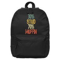 Retro 30 Stud 70 Muffin Sarcasm Dad Bod Figure 16 in Basic Backpack