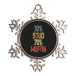 Retro 30 Stud 70 Muffin Sarcasm Dad Bod Figure Metallic Star Ornament