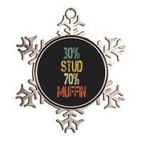 Retro 30 Stud 70 Muffin Sarcasm Dad Bod Figure Metallic Star Ornament