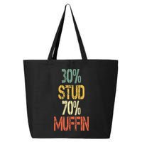 Retro 30 Stud 70 Muffin Sarcasm Dad Bod Figure 25L Jumbo Tote
