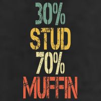 Retro 30 Stud 70 Muffin Sarcasm Dad Bod Figure 25L Jumbo Tote
