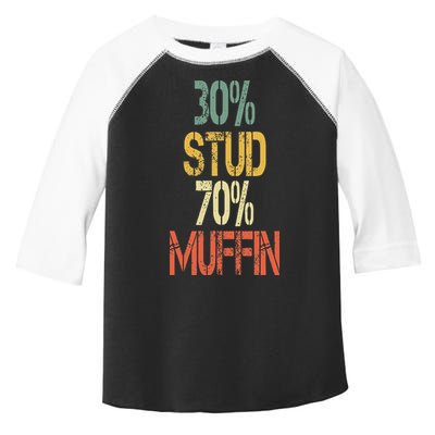 Retro 30 Stud 70 Muffin Sarcasm Dad Bod Figure Toddler Fine Jersey T-Shirt