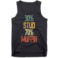 Retro 30 Stud 70 Muffin Sarcasm Dad Bod Figure Tank Top