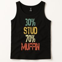 Retro 30 Stud 70 Muffin Sarcasm Dad Bod Figure Tank Top