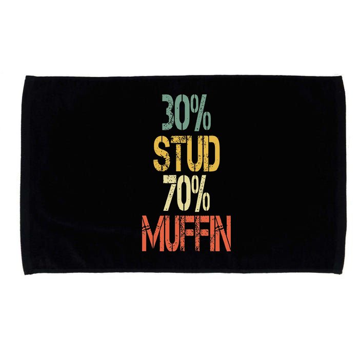 Retro 30 Stud 70 Muffin Sarcasm Dad Bod Figure Microfiber Hand Towel