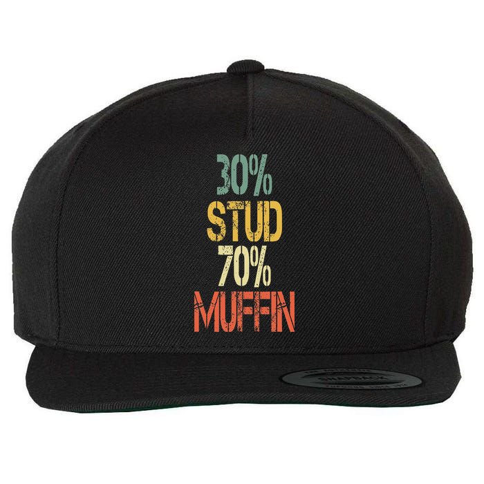 Retro 30 Stud 70 Muffin Sarcasm Dad Bod Figure Wool Snapback Cap