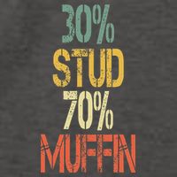 Retro 30 Stud 70 Muffin Sarcasm Dad Bod Figure Vector Backpack