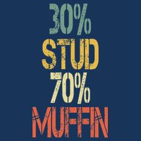 Retro 30 Stud 70 Muffin Sarcasm Dad Bod Figure Infant Baby Jersey Bodysuit
