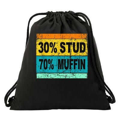 Retro 30 Stud 70 Muffin Stud Muffin Valentine Drawstring Bag