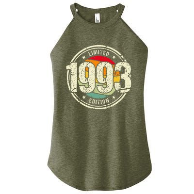 Retro 30 Year Old Vintage 1993 Limited Edition 30th Birthday Women’s Perfect Tri Rocker Tank