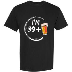 Retro 40th Birthday Beer Lover Garment-Dyed Heavyweight T-Shirt