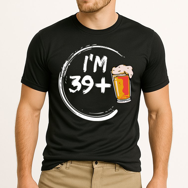 Retro 40th Birthday Beer Lover Cooling Performance Crew T-Shirt
