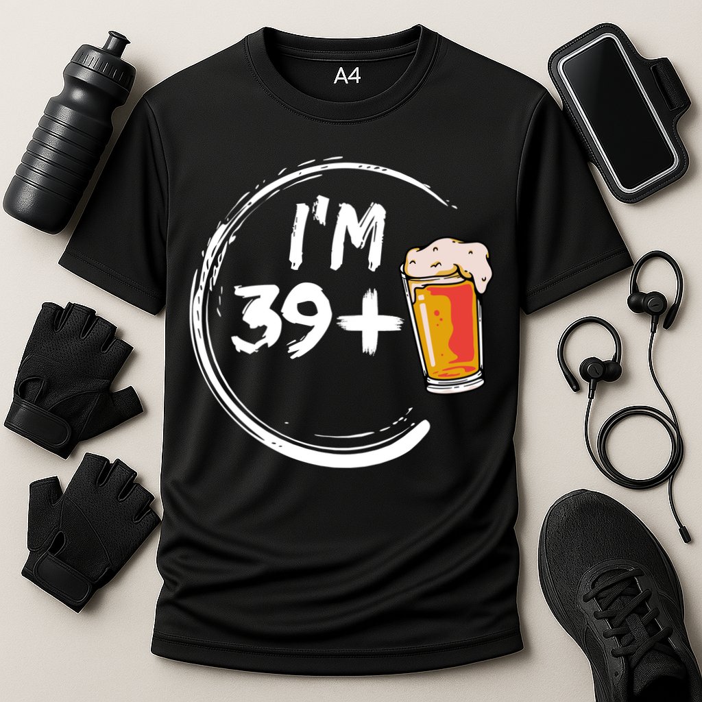 Retro 40th Birthday Beer Lover Cooling Performance Crew T-Shirt