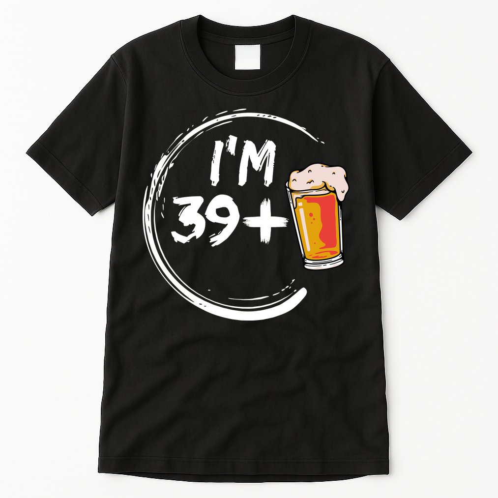 Retro 40th Birthday Beer Lover Tall T-Shirt