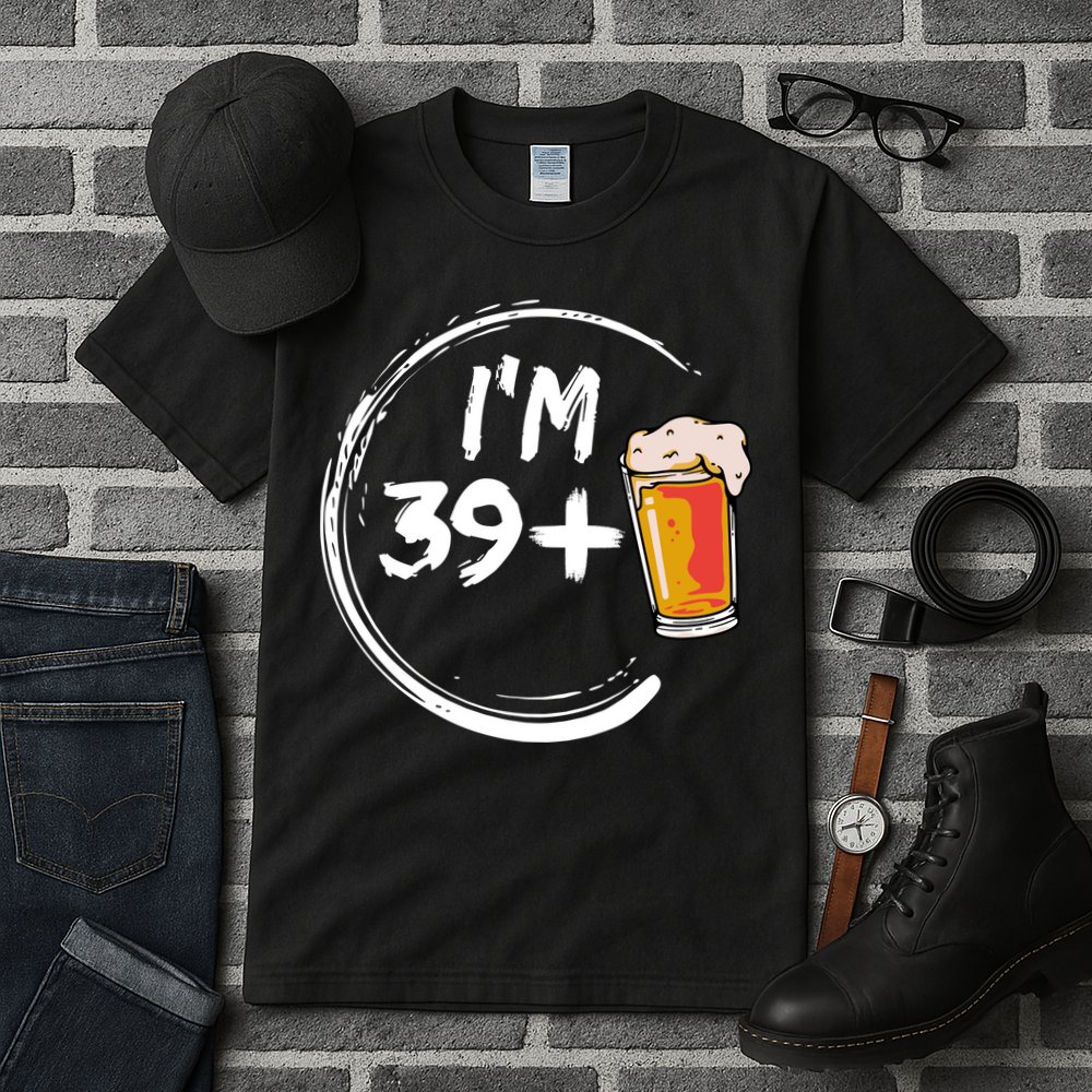 Retro 40th Birthday Beer Lover Tall T-Shirt