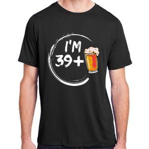 Retro 40th Birthday Beer Lover Adult ChromaSoft Performance T-Shirt