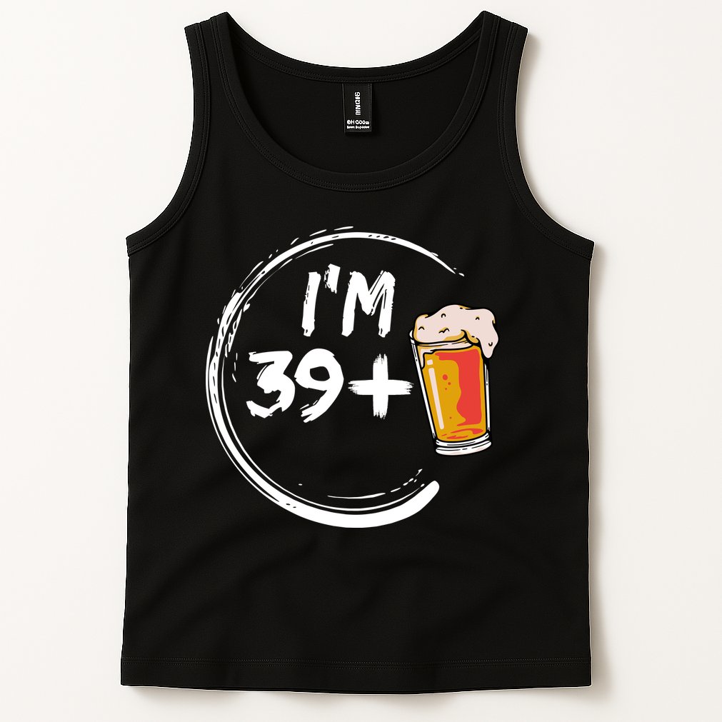 Retro 40th Birthday Beer Lover Tank Top