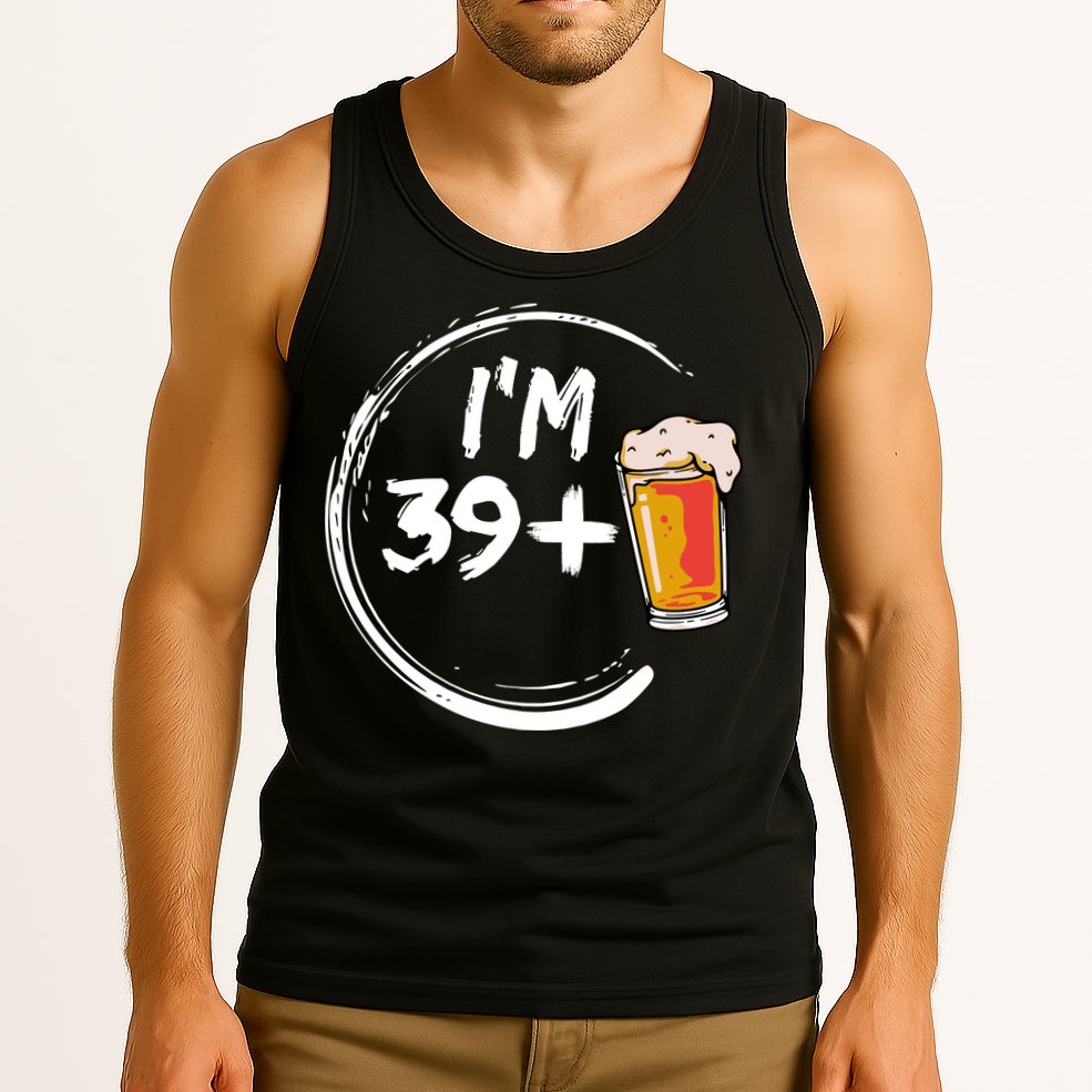 Retro 40th Birthday Beer Lover Tank Top