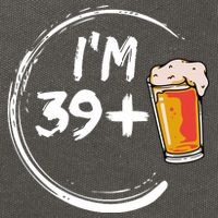Retro 40th Birthday Beer Lover Cotton Canvas Backpack