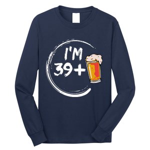 Retro 40th Birthday Beer Lover Long Sleeve Shirt