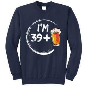 Retro 40th Birthday Beer Lover Sweatshirt