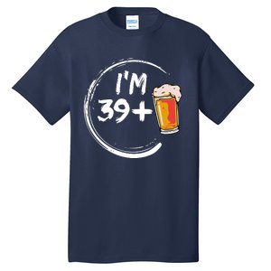 Retro 40th Birthday Beer Lover Tall T-Shirt