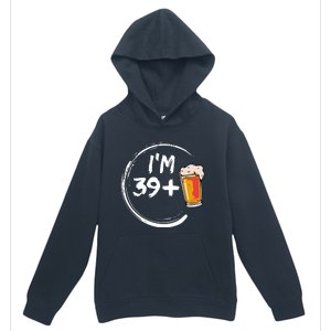 Retro 40th Birthday Beer Lover Urban Pullover Hoodie