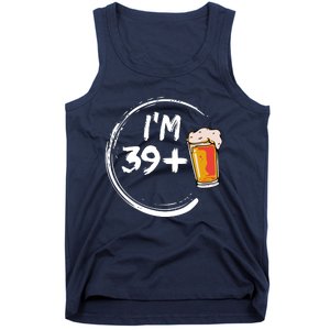 Retro 40th Birthday Beer Lover Tank Top