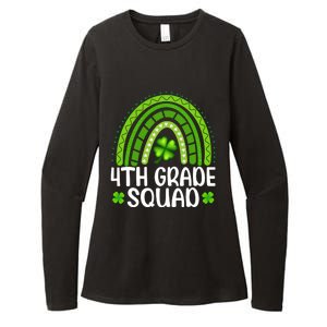 Rainbow 4th Grade Squad Teacher St Patrick's Day Gift Womens CVC Long Sleeve Shirt