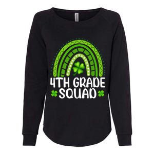 Rainbow 4th Grade Squad Teacher St Patrick's Day Gift Womens California Wash Sweatshirt