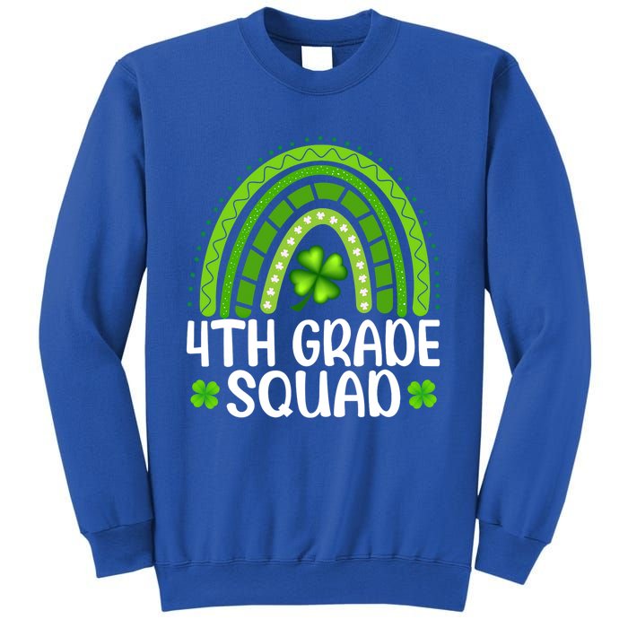 Rainbow 4th Grade Squad Teacher St Patrick's Day Gift Sweatshirt