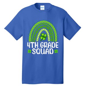 Rainbow 4th Grade Squad Teacher St Patrick's Day Gift Tall T-Shirt