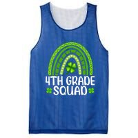 Rainbow 4th Grade Squad Teacher St Patrick's Day Gift Mesh Reversible Basketball Jersey Tank