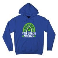 Rainbow 4th Grade Squad Teacher St Patrick's Day Gift Tall Hoodie