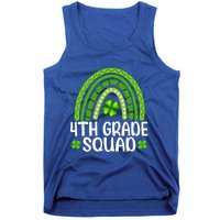 Rainbow 4th Grade Squad Teacher St Patrick's Day Gift Tank Top