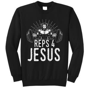 Reps 4 Jesus Gym Weightlifting Tall Sweatshirt