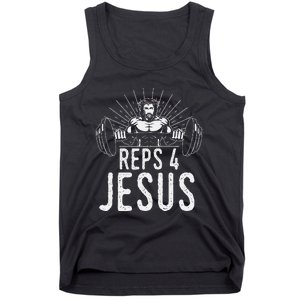 Reps 4 Jesus Gym Weightlifting Tank Top