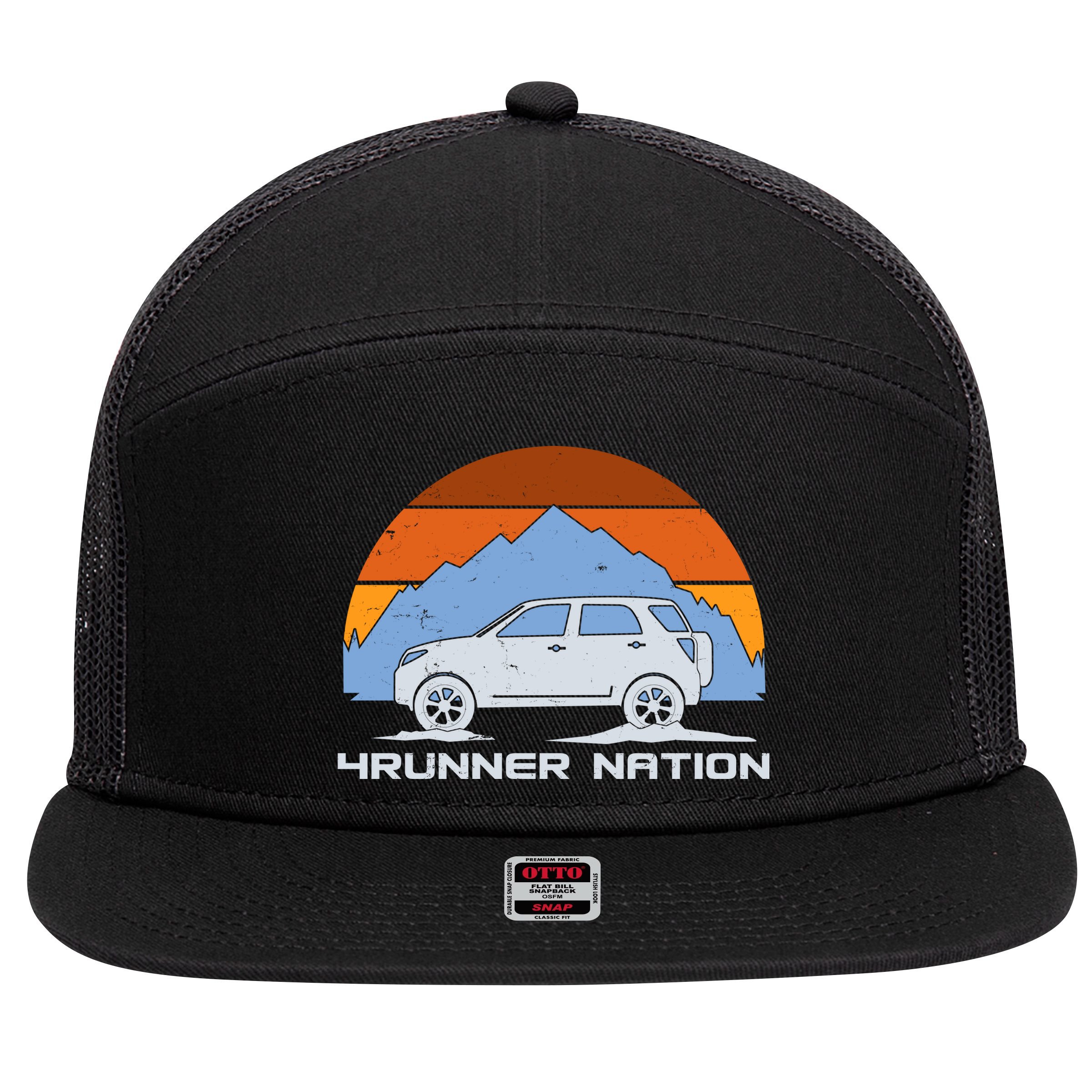 Retro 4Runner Nation 7 Panel Mesh Trucker Snapback Hat