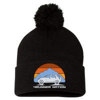 Retro 4Runner Nation Pom Pom 12in Knit Beanie