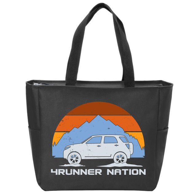 Retro 4Runner Nation Zip Tote Bag