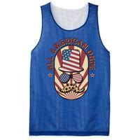 Retro 4th Of July Funny Gift Red White Blue Usa All American Dude Gift Mesh Reversible Basketball Jersey Tank