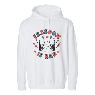 Radiology 4th Of July Freedom Is Rad Garment-Dyed Fleece Hoodie