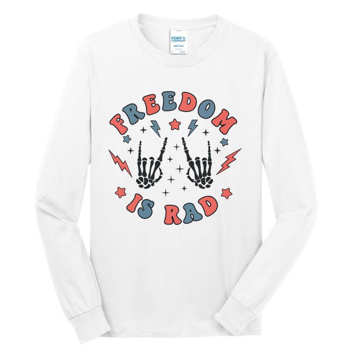 Radiology 4th Of July Freedom Is Rad Tall Long Sleeve T-Shirt