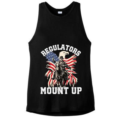 Regulators 4th Of July Independence Day Eagle Ladies PosiCharge Tri-Blend Wicking Tank