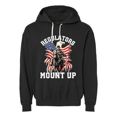 Regulators 4th Of July Independence Day Eagle Garment-Dyed Fleece Hoodie