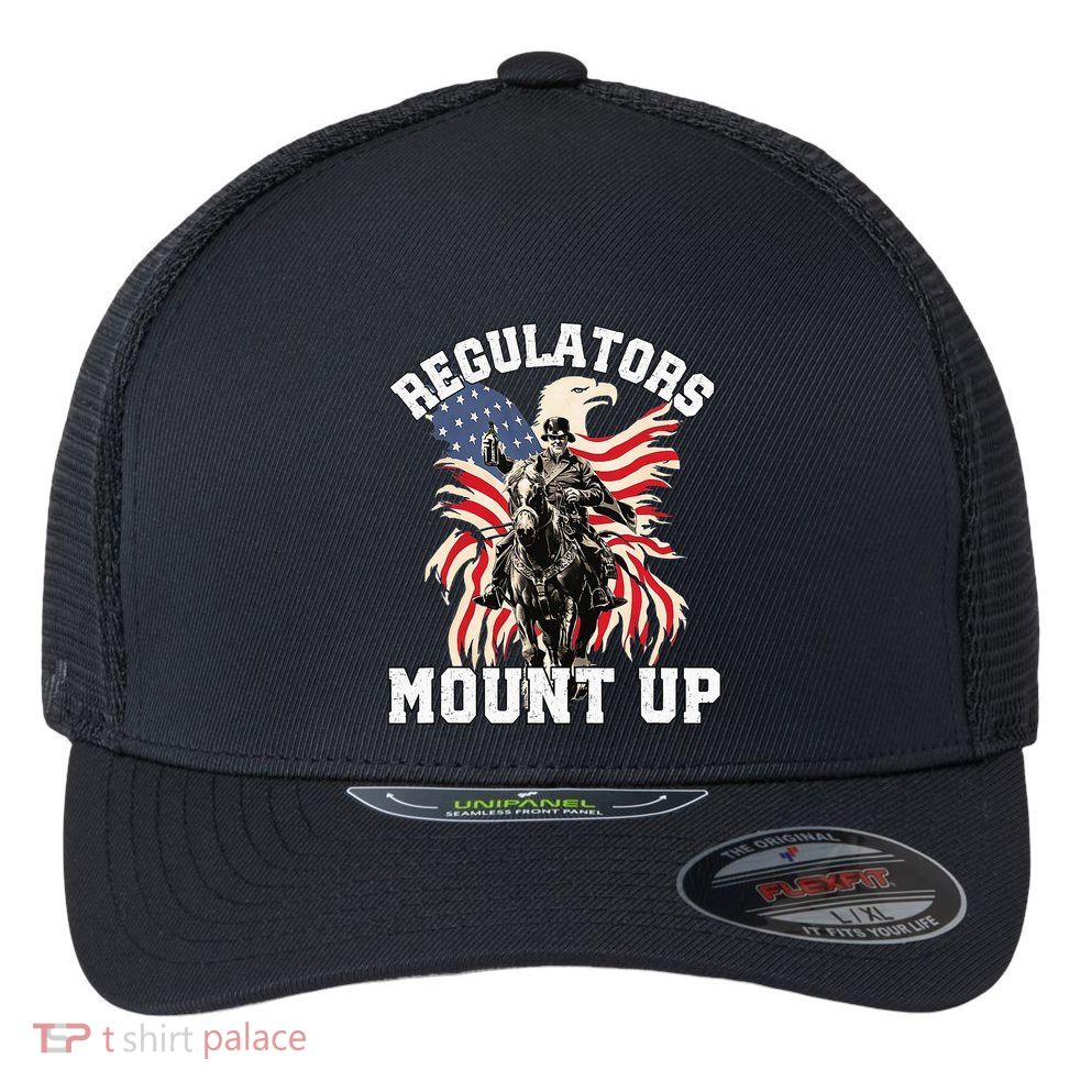 Regulators 4th Of July Independence Day Eagle Flexfit Unipanel Trucker Cap